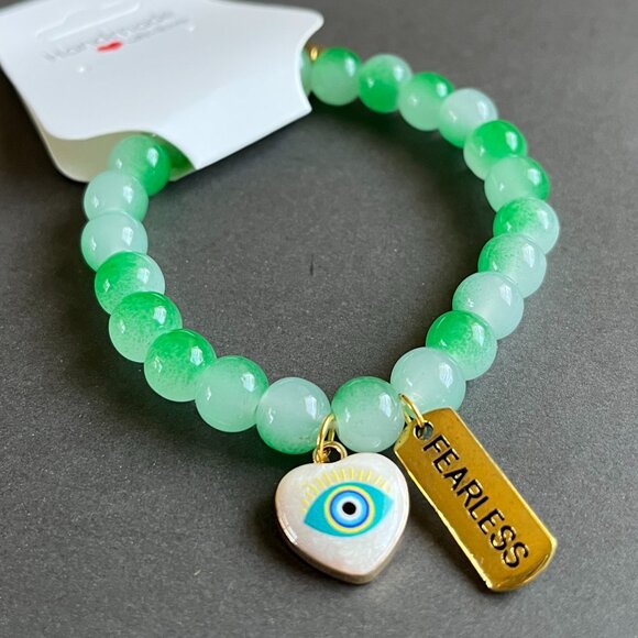 Charmze Stackable Stretch Beaded Fearless Bracelet NEW - Picture 2 of 3